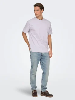 ONSYOKE Middels høyt snitt Tapered Fit Jeans