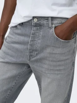 ONSYOKE Middels høyt snitt Tapered Fit Stretch Jeans