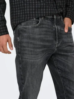 ONSYOKE Middels høyt snitt Tapered Fit Jeans