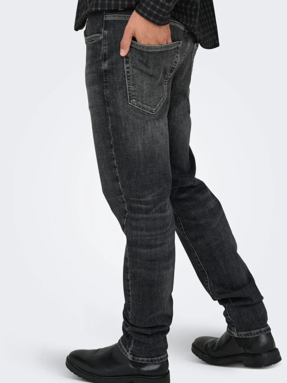 ONSYOKE Middels høyt snitt Tapered Fit Jeans