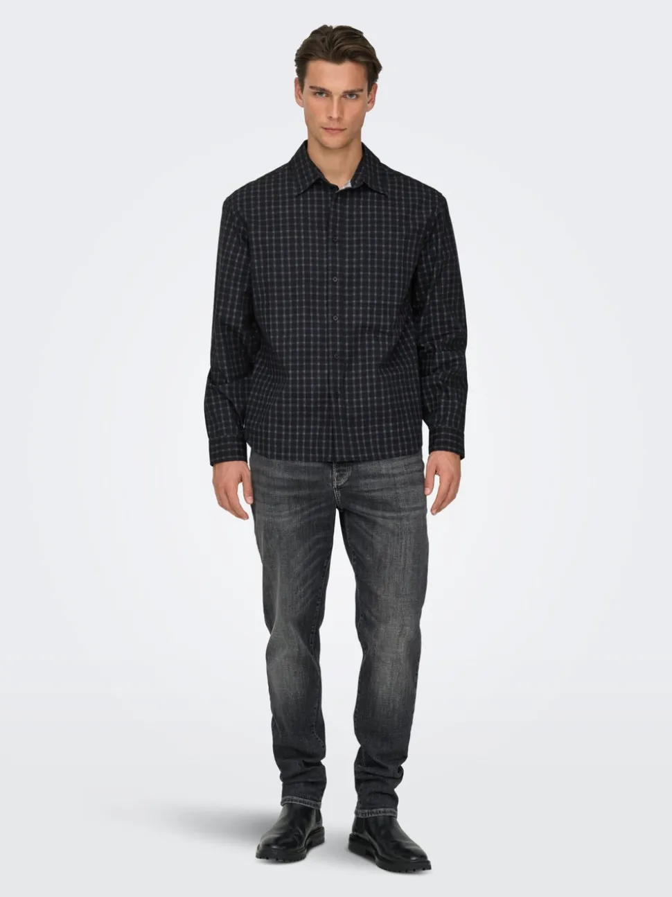 ONSYOKE Middels høyt snitt Tapered Fit Jeans