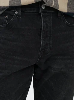 ONSYOKE Middels høyt snitt Tapered Fit Stretch Jeans