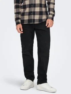 ONSYOKE Middels høyt snitt Tapered Fit Stretch Jeans