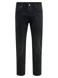 ONSYOKE Middels høyt snitt Tapered Fit Stretch Jeans