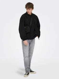 ONSYOKE Middels høyt snitt Tapered Fit Jeans