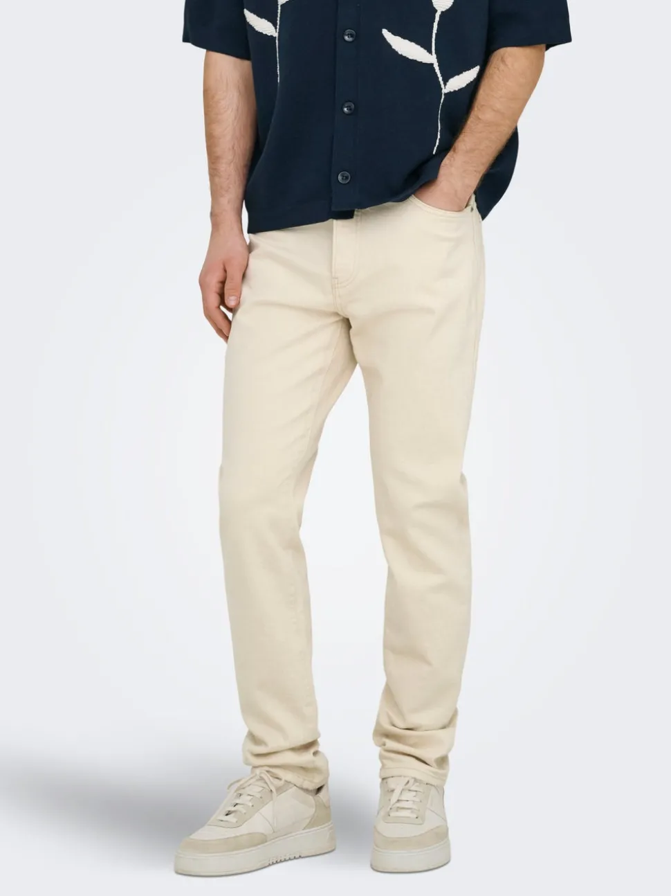 ONSYOKE Middels høyt snitt Tapered Fit Jeans