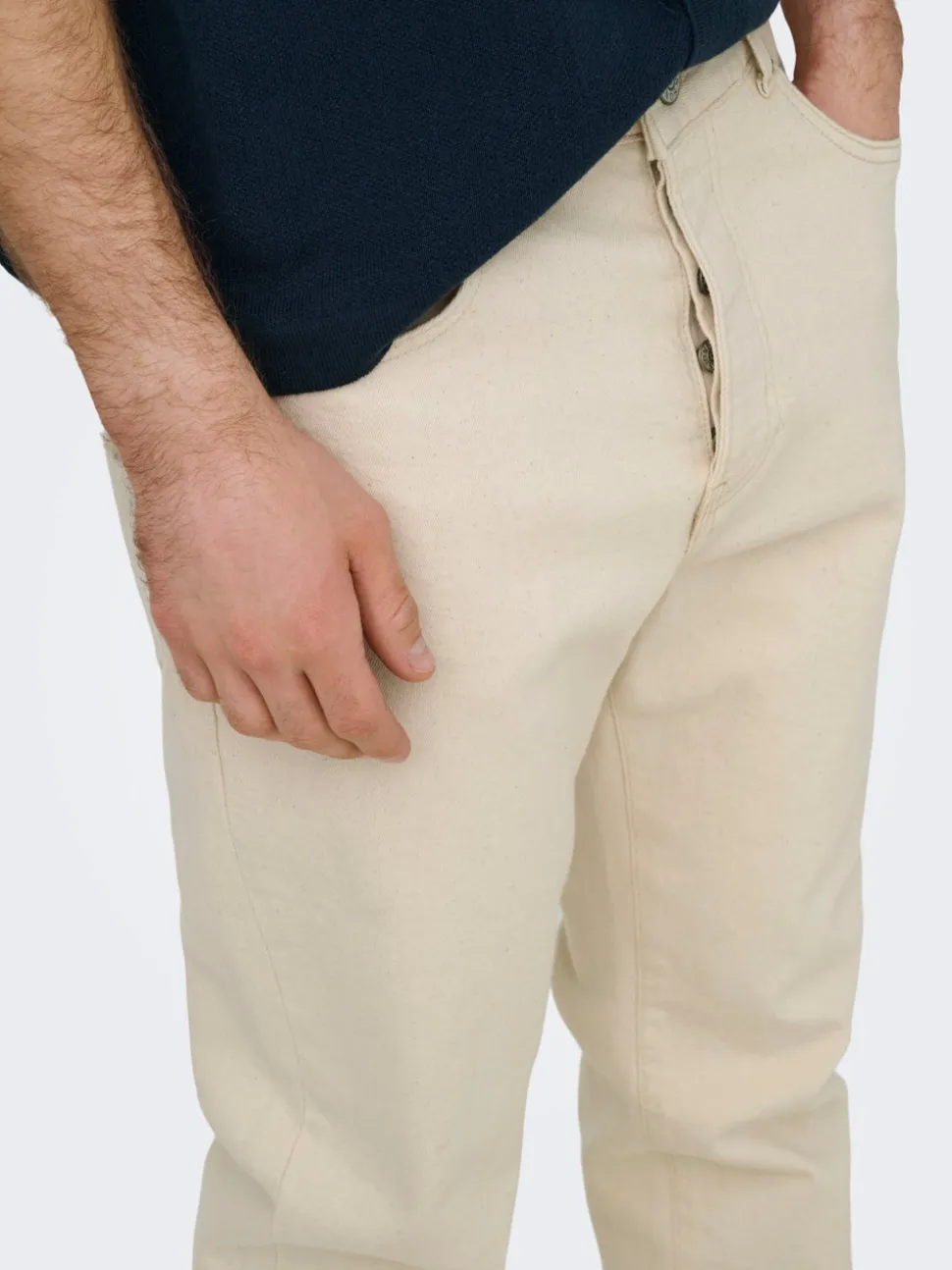 ONSYOKE Middels høyt snitt Tapered Fit Jeans