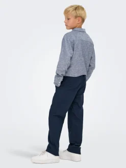 OSJLINUS Tapered Fit Lin Bukser