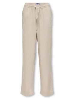 OSJSINUS Loose fit Lin Bukser